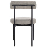 Safavieh Andrean Dining Chair Grey / Black DCH3900A-SET2