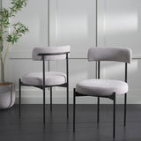 Safavieh Andrean Dining Chair Grey / Black DCH3900A-SET2