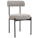 Safavieh Andrean Dining Chair Grey / Black DCH3900A-SET2