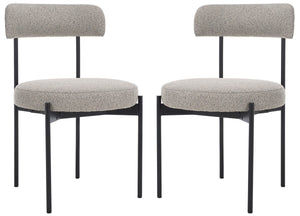 Safavieh Andrean Dining Chair Grey / Black DCH3900A-SET2