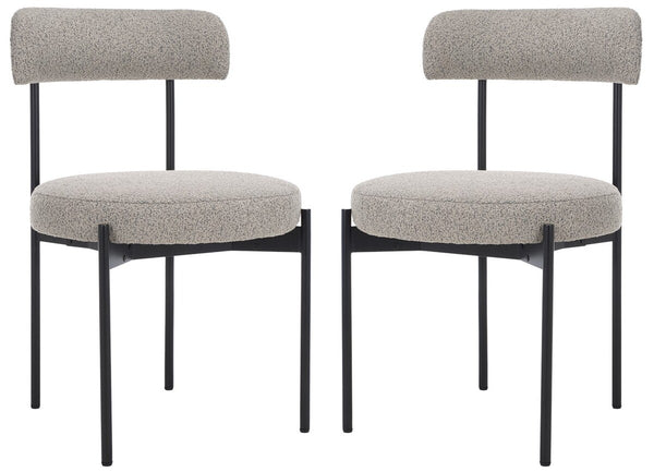 Safavieh Andrean Dining Chair Grey / Black DCH3900A-SET2