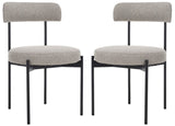 Safavieh Andrean Dining Chair Grey / Black DCH3900A-SET2