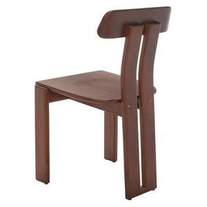 Safavieh Cayde Wood Dining Chair XII23 Walnut Wood DCH8801A
