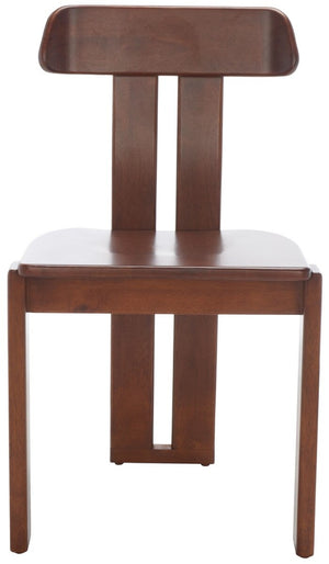 Safavieh Cayde Wood Dining Chair XII23 Walnut Wood DCH8801A