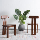 Safavieh Cayde Wood Dining Chair XII23 Walnut Wood DCH8801A