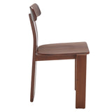 Safavieh Cayde Wood Dining Chair XII23 Walnut Wood DCH8801A
