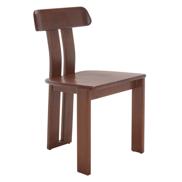 Safavieh Cayde Wood Dining Chair XII23 Walnut Wood DCH8801A
