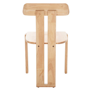 Safavieh Cayde Wood Dining Chair XII23 Light Blond Wood DCH8801B
