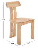 Safavieh Cayde Wood Dining Chair XII23 Light Blond Wood DCH8801B