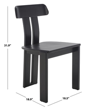 Safavieh Cayde Wood Dining Chair XII23 Black  Wood DCH8801C