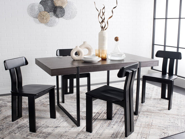 Safavieh Cayde Wood Dining Chair XII23 Black  Wood DCH8801C