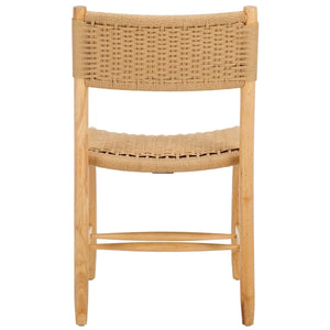Safavieh Hylos Rope Dining Chair - Set of 2 Natural / Light Blonde DCH8803A-SET2