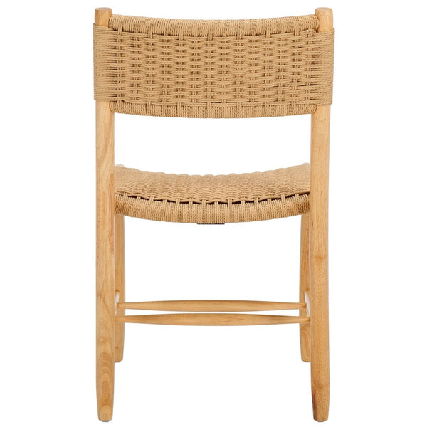Safavieh Hylos Rope Dining Chair - Set of 2 Natural / Light Blonde DCH8803A-SET2