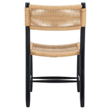 Safavieh Masha Rope Dining Chair - Set of 2 Natural / Black DCH8804A-SET2