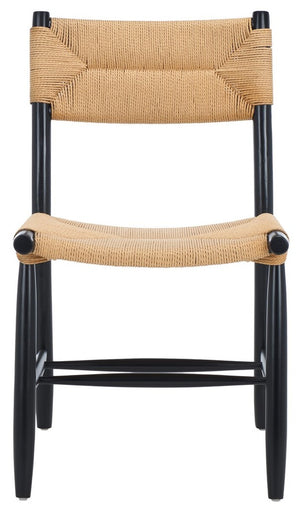 Safavieh Floryn Rope Dining Chair - Set of 2 Natural / Black DCH8805A-SET2