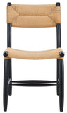 Safavieh Floryn Rope Dining Chair - Set of 2 Natural / Black DCH8805A-SET2