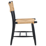 Safavieh Floryn Rope Dining Chair - Set of 2 Natural / Black DCH8805A-SET2