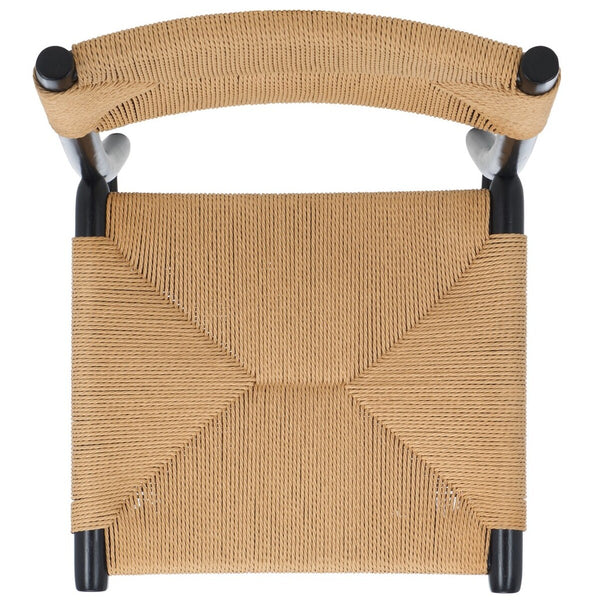 Safavieh Floryn Rope Dining Chair - Set of 2 Natural / Black DCH8805A-SET2