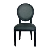 Christopher Knight Home® - Noble House - Hiro Traditional Fabric Dining Chairs, Dark Gray