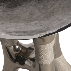 Bernhardt Bernhardt Dalton 54" Round Dining Table With Tempered Glass Top, Weathered Greige Oak Base & Accent Bowl K2076