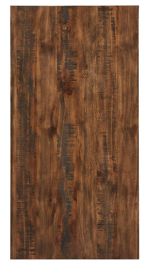 Homelegance By Top-Line Alastor Rustic X-Base Accent Tables Brown MDF