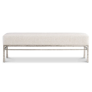 Bernhardt Bernhardt Aventura Bench With Frosted Nickel Cast-Aluminum Frame And Plush Upholstered Seat, 60" 318508