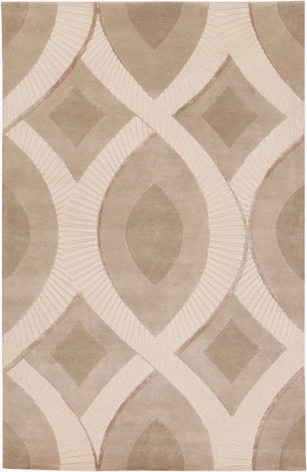 Surya Decadent 2' X 3' Handmade New Zealand Wool Rug - Luxurious Hand-knotted Design For Elegant Spaces Tan Nz Wool Dct6501-23