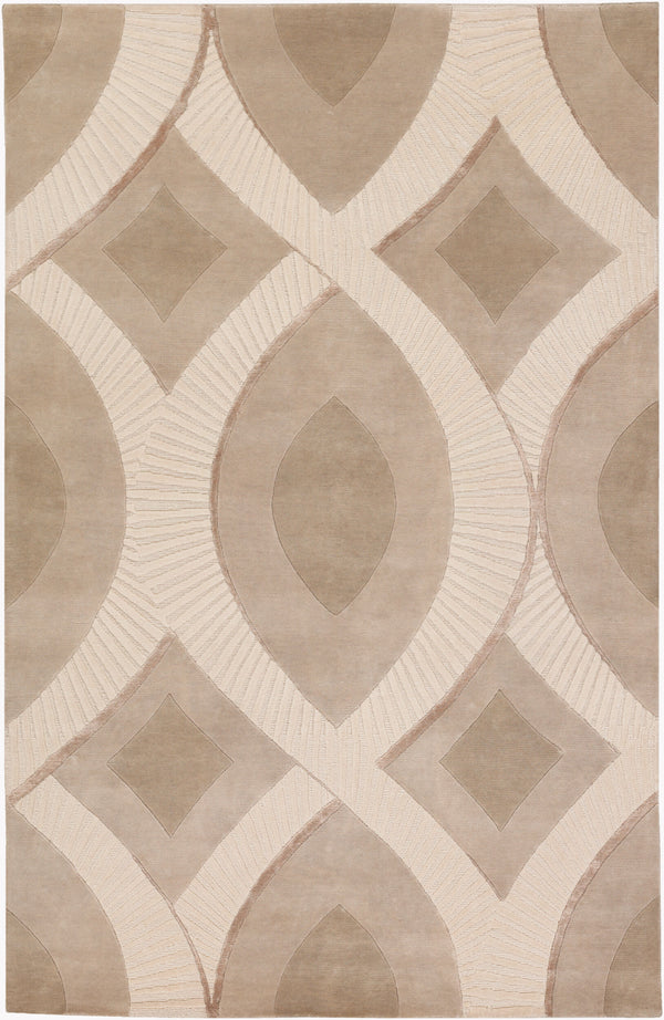 Surya Decadent 2' X 3' Handmade New Zealand Wool Rug - Luxurious Hand-knotted Design For Elegant Spaces Tan Nz Wool Dct6501-23