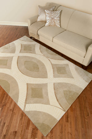 Surya Decadent 2' X 3' Handmade New Zealand Wool Rug - Luxurious Hand-knotted Design For Elegant Spaces Tan Nz Wool Dct6501-23