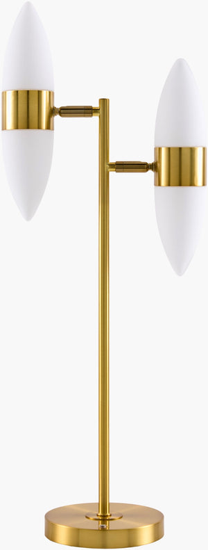 Livabliss Decize Iron and Glass Art Deco Table Lamp Sculptural Accent for Living Room DCZ-002
