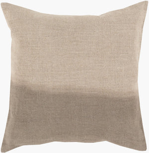 Surya Dip Dyed Linen Accent Pillow Handcrafted Gradient Coastal Artisan Beach House Decor DD011-1818P