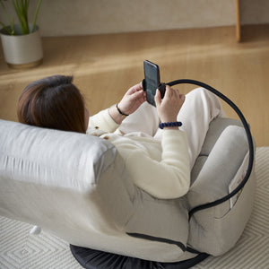 English Elm Adjustable ergonomic gaming lounge chair with 360° swivel, spring seat comfort and phone holder Gray W244P172639