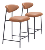 Rorun Counter Stool - Set of 2 Brown 110337 Zuo Modern