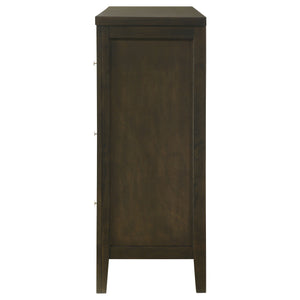 English Elm Clement 6-Drawer Dresser Cabinet In Dark Cocoa – Elegant Storage Solution For Modern Bedrooms B062P375567