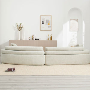 English Elm Modern Foam-Filled Sleeper Sofa Bed For Living Room & Bedroom, Stylish Boucle Design, 3 Colors W2705S00008-GIGA