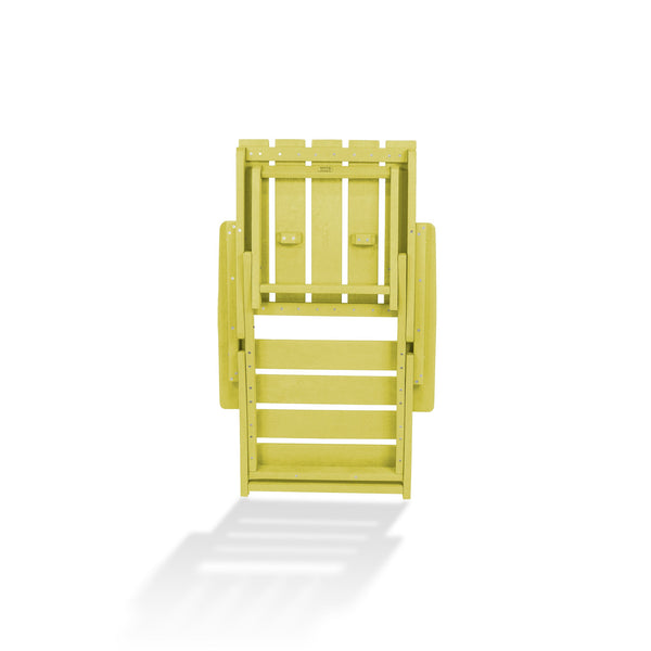 English Elm Shoreline Recycled Hdpe Folding Adirondack Chair Fully Assembled Modern Patio Seating Yellow B2745P409680