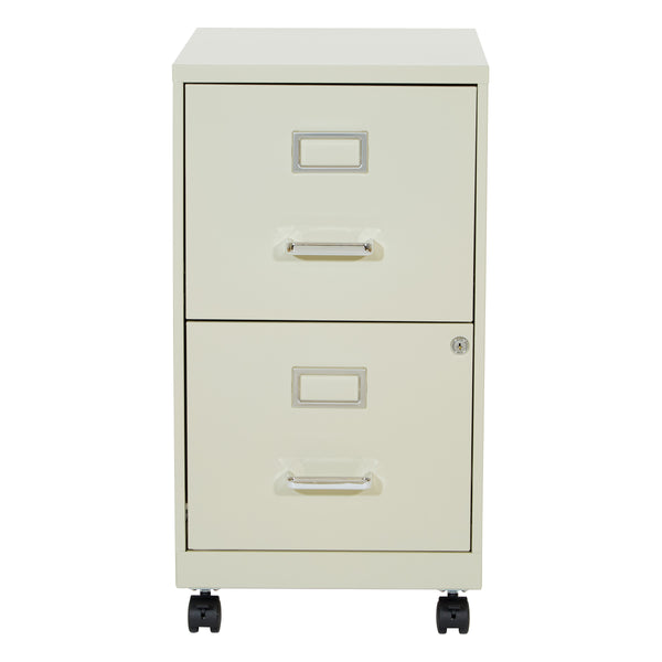 OSP Home Furnishings Metal File Cabinet Tan