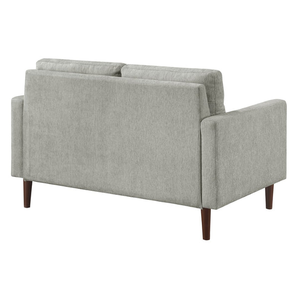 OSP Home Furnishings Grayburn Mid-Century Loveseat Smoke
