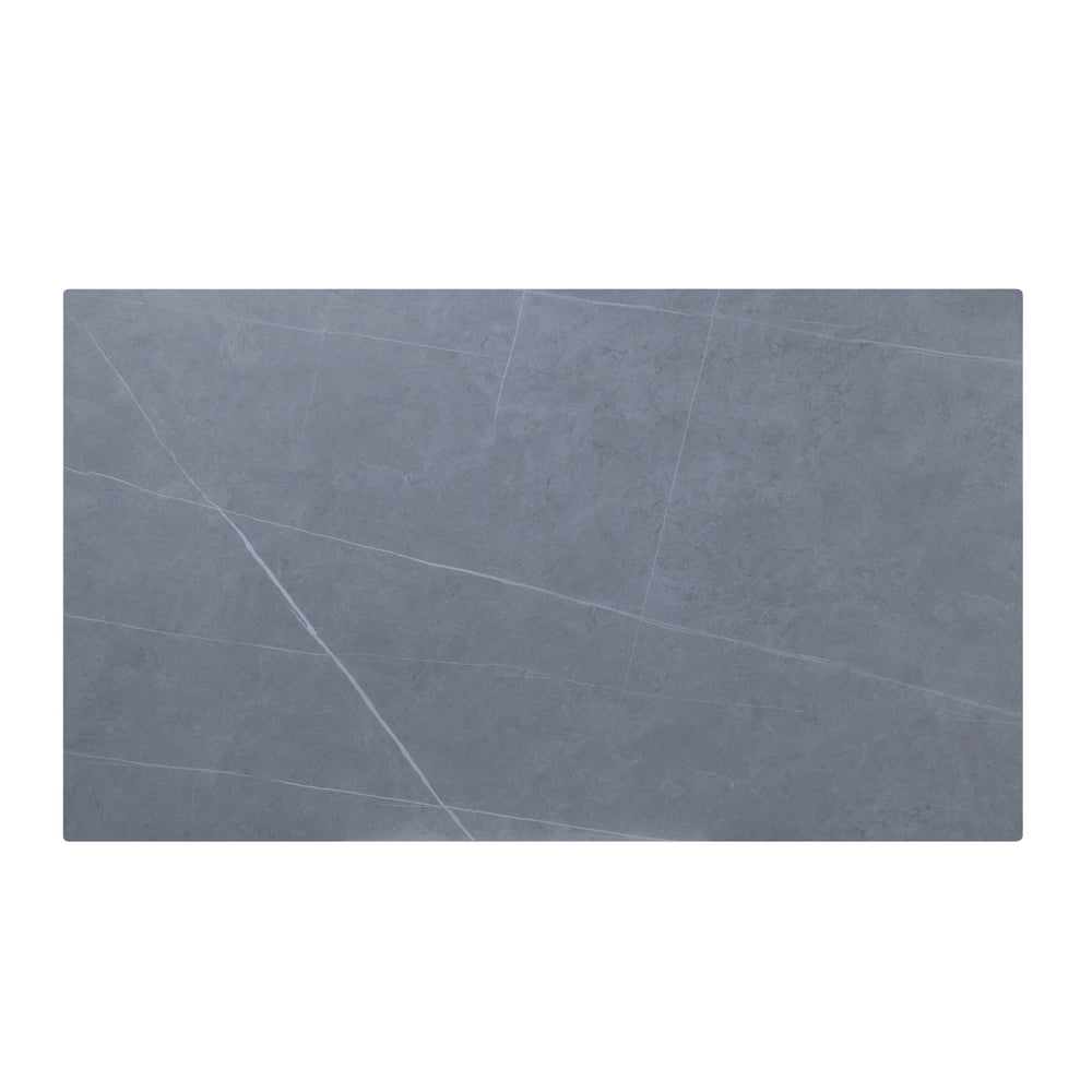 English Elm Sintered Modern Coffee Table with Dark Brown Tapered Legs, Scratch‑Heat‑Stain Resistant Surface — Stylish Durable Centerpiece B062P209135