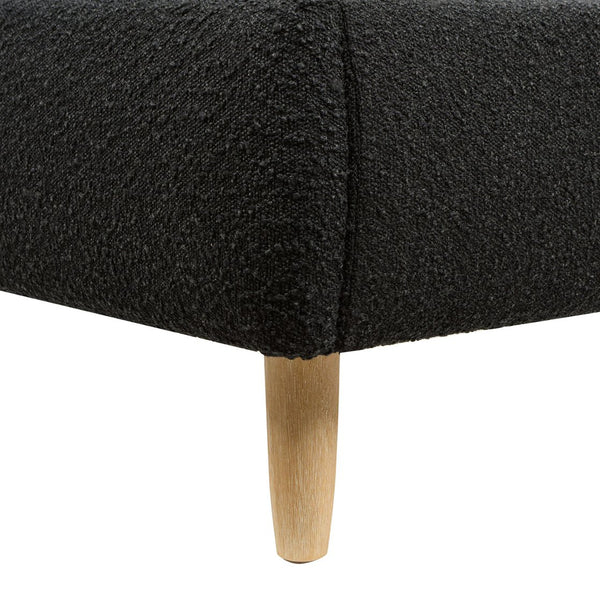 English Elm Jennifer Taylor Home - Roman Curved Upholstered Platform Bed, Queen Size In Luxe Ebony Black Boucle For Modern Elegance B2719P238209