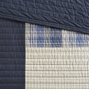 English Elm 5-piece Cotton Daybed Cover Set with Printed Coverlet Three Shams and Tailored Bedskirt B035P463259