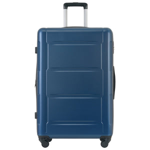 English Elm 2 Piece Abs Hard Shell Spinner Luggage Set with Tsa Lock Expandable Travel Suitcases Blue N732P198744C