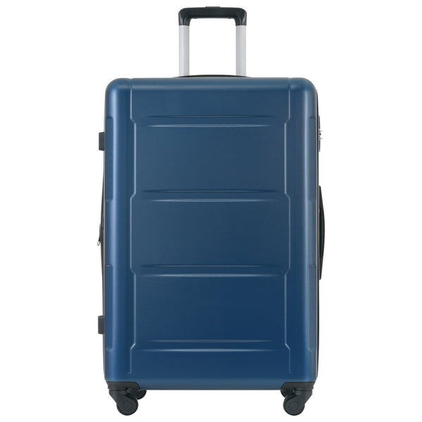 English Elm 2 Piece Abs Hard Shell Spinner Luggage Set with Tsa Lock Expandable Travel Suitcases Blue N732P198744C