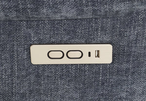 English Elm Blue Power Lift Recliner Chenille with Heat, Massage & Lift Assist — Remote Control, Plush Comfort B062P215447