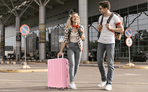 English Elm Luggage Set 3 Piece Abs Hard Shell Expandable Suitcase with Tsa Lock Spinner Wheels Pink N730P296584P