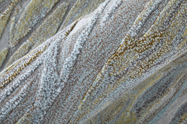 Feizy Rugs Kawai Hand-tufted Wool & Viscose Abstract Rug – Luxurious Modern Design For Stylish Home Decor Blue,Green,Gray Wool,Viscose Kaw8982fgrnmltf00