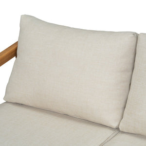 English Elm Christopher Knight Home® - Westin Acacia Wood Loveseat - Stylish Outdoor Seating With Beige Cushions For Patios & Porches N775P239513N