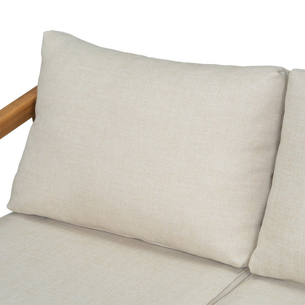 English Elm Christopher Knight Home® - Westin Acacia Wood Loveseat - Stylish Outdoor Seating With Beige Cushions For Patios & Porches N775P239513N