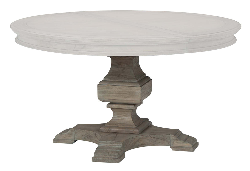 Hekman Furniture 25221b Round Dining Table Base - Elegant Wood Design For Modern Dining Spaces | Wellington Driftwood Wellington Estates Rd Dng Tble Base 25221b