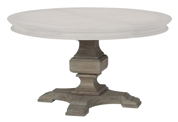 Hekman Furniture 25221b Round Dining Table Base - Elegant Wood Design For Modern Dining Spaces | Wellington Driftwood Wellington Estates Rd Dng Tble Base 25221b